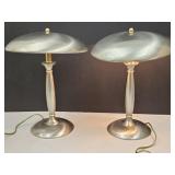 Flying Saucer Mushroom Table Lamps; Touch Lamps