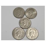 5 Ike Dollar Coins