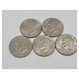 5 Ike Dollar Coins