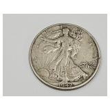 1942 D Silver Walking Liberty Half Dollar Coin