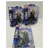 3 LOKI Figures COMPLETE UNKNOWN