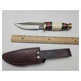 Timber Rattler Knife w Sheath In Box