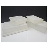 Lot of Vintage Tupperware Food Storage, 13" Cake+