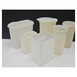 Lot of Vintage Clear Food Storage
