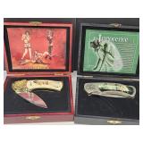 2 Boxed Pocket Knives Brandi & Innocence