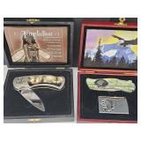2 Boxed Pocket Knives Eagle & Temptation