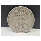 1944 D Silver Walking Liberty Half Dollar Coin