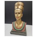 Queen Nefertiti Scupture Statue Resin 15" high
