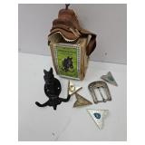 Western; Mini Saddle, Shirt Collar Tips, Buckle +