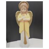 Vintage Angel W Trumpet Blow Mold 34" H