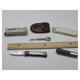 Barlow Knife, Pocket Knife & Key Knife w Pouch
