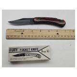 Fury Pocket Knife w Box