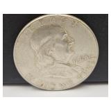 1960 Silver Franklin Hlaf Dollar Coin
