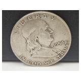 1954 D Silver Franklin Half Dollar Coin