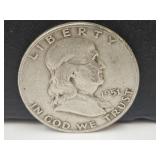 1951 D Silver Franklin Half Dollar Coin