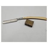 Geneva Cutlery Straight Razor & Pill Box