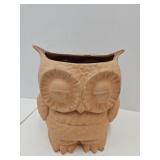 2 Faced Owl Planter 9" H