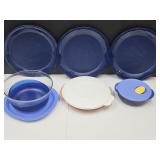 Tupperware Plates, Bowl & Containers w Lids