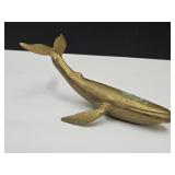 Brass Whale  6 1/2" Long