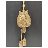 Vintage Owl Wind Chime  29" Long