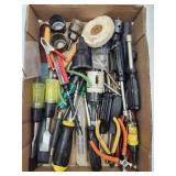 Lot of Hand Tools- Screwdriver, Cutter,+