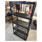 5 Shelf Plastic Shelving 36" x 18" x 72" H