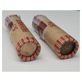 2 Full Rolls Wheat Penny Coins