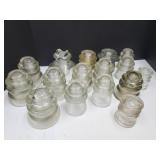 Large Lot of Glass Insulators