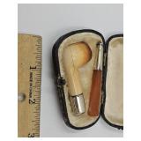Real Meerschaum  Miniature Pipe W Case