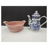 Churchhill Willow Pot & Hull Pottery Bowl