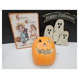 Halloween Wall Decor, Pumpkin11" h Ghost 15" h +