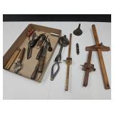 Mixed Lot Of Primitive Wood Working Tools +
