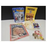 Jewel Tea Trivet, Pillsbury Tin, Nestle Book +