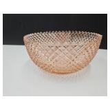Anchor Hocking Miss American Art Glass Fruit Bowl