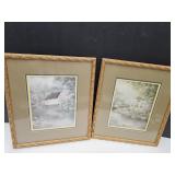Numbered  & Signed Framed Art  Prints 16.5 x 19"