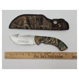 Buck USA No. 393 Camo Knife W Sheath