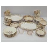 VTG Floral Porcelain Teacups & Saucers