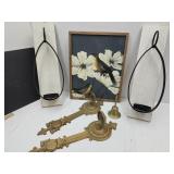 Bird Wall Decor, Candleholders, Vtg Candleholders,