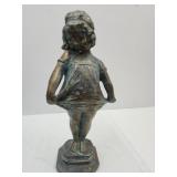 Very Heavy Little Girl Statue 22"H