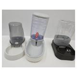 Lot Of 3 Automatic Pet Feeders