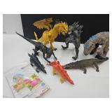 Large Lot of Toy Dinosaur Toys up to 18" Long