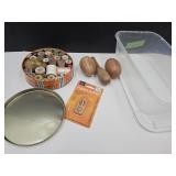 Lot Sewing Supplies- Darning Eggs, Thread,+