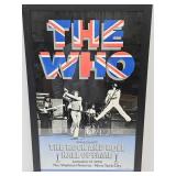 1989 THE WHO Framed Poster ROCK N ROLL HALL OF FA