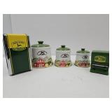 JD Canisters, Napkin Holder & TP Dispenser