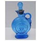 Blue Glass Liquor Decanter