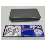 Skip-Bo Card Game & Metal Lock Box No Key