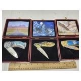 Lot of Knives w Display Boxes