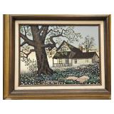 Country House Serigraph Hargrove 18.5"w