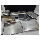 Lot  of Aluminum Baking Pans, Loaf Pans, +