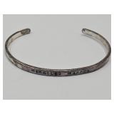 Sterling  Miracles Happen Affirmation Bracelet